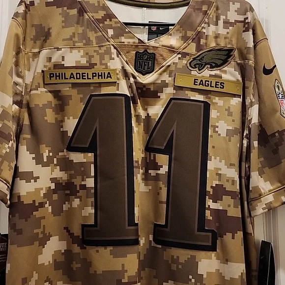 Nike Salute to Service Philadelphia Eagles #11 Wentz Jersey New With Tags - Picture 2 of 6
